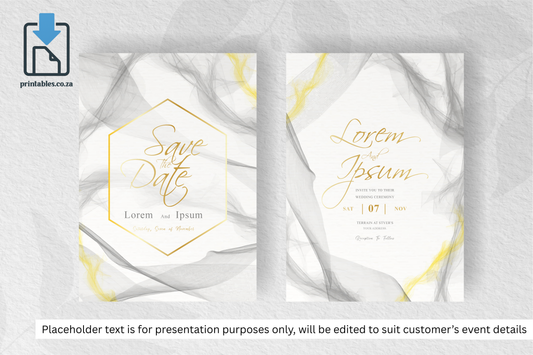 672 Simple Wedding Card Set