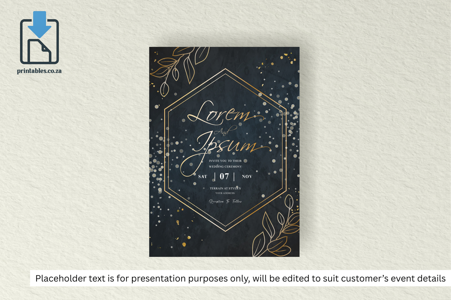 748 Simple Wedding Card