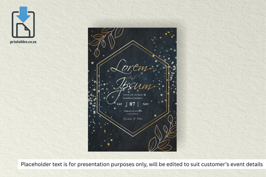 748 Simple Wedding Card
