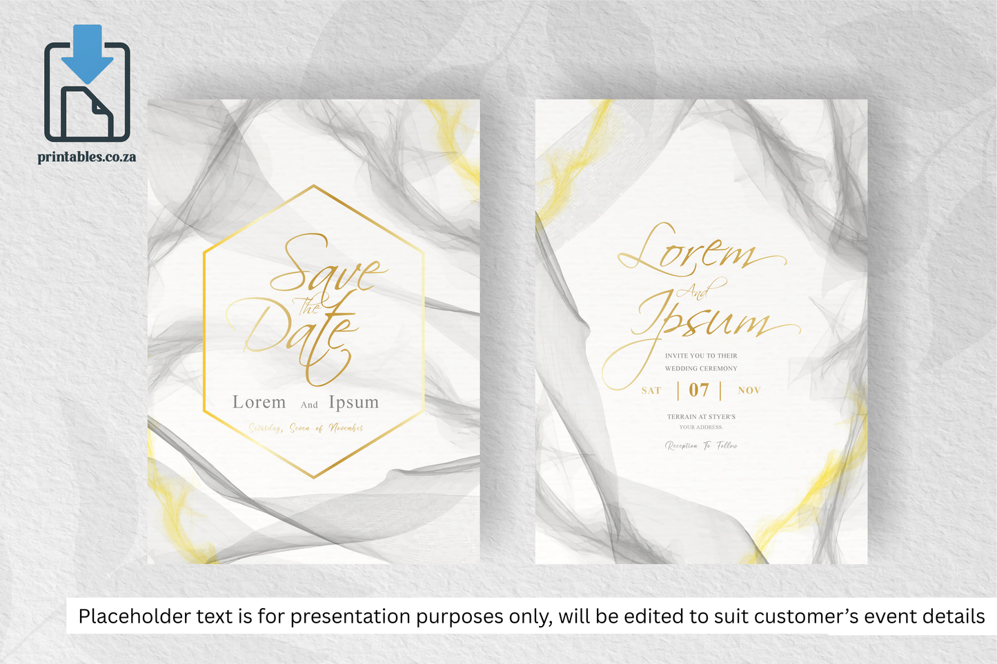 672 Simple Wedding Card Set