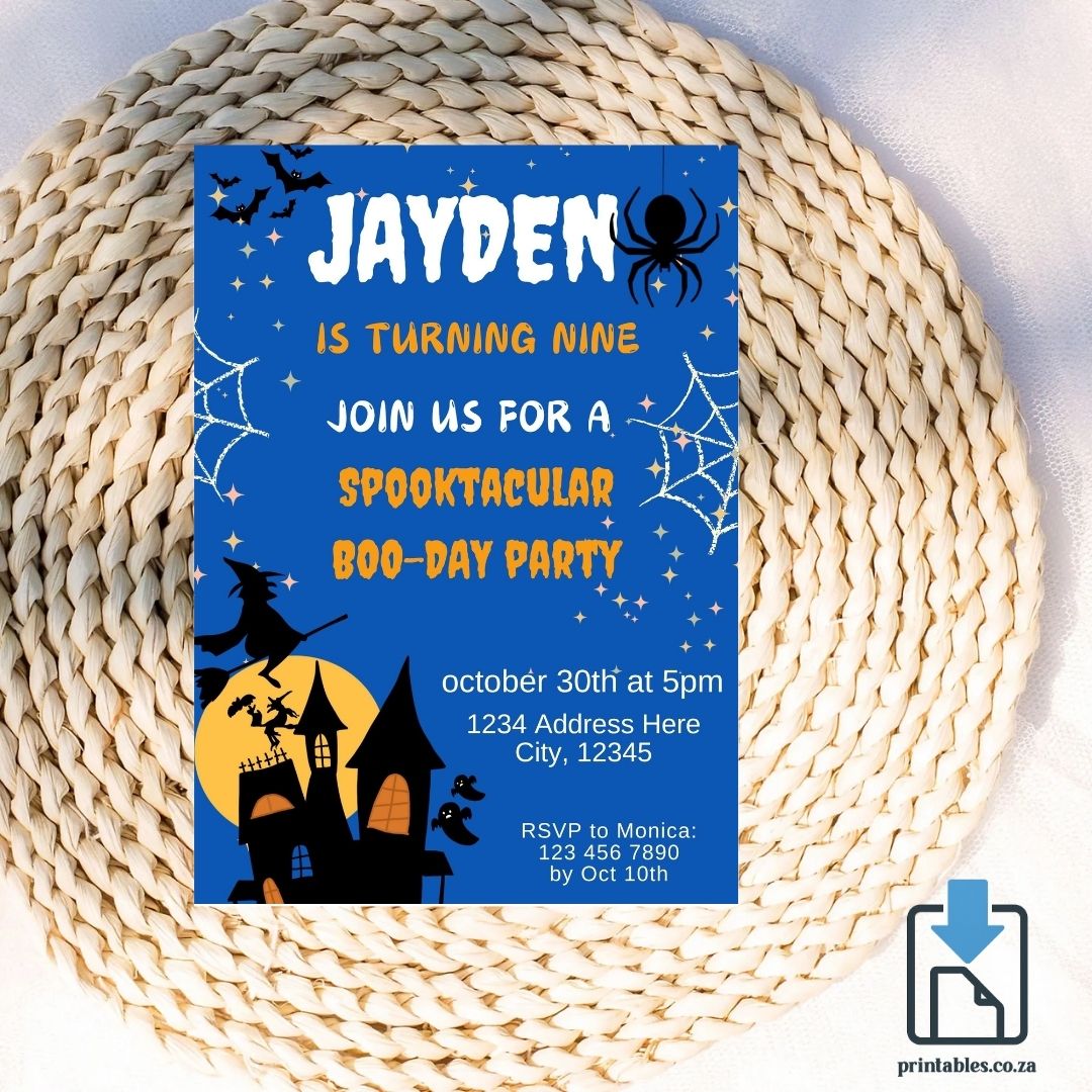 Halloween Party Invitation – Haunted House Party Design