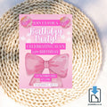 Pink Bow Birthday Invitation